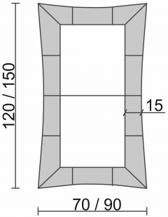 Зеркало с изгибами Конкорд Конкорд 05