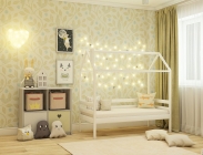 Кровать-домик RooRoom RooRoom кд-11 Белый