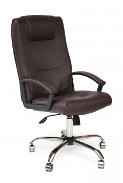 Кресло руководителя Tetchair Maxima хром коричневый 36-36