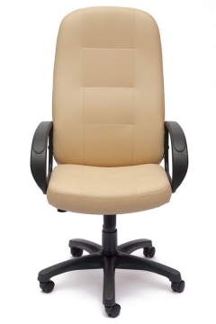 Кресло руководителя Tetchair Devon бежевый перфорированный
