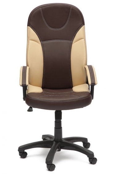 Кресло руководителя Tetchair Twister коричневый+бежевый