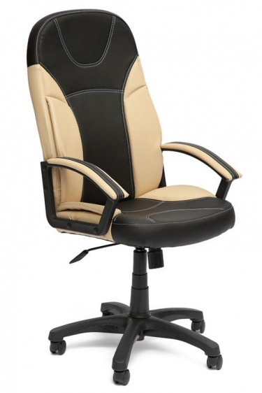 Кресло руководителя Tetchair Twister черный+бежевый 36-6,36-34