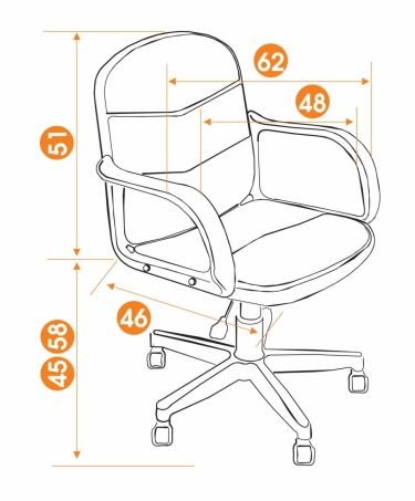 Офисное кресло Tetchair BAGGI черный 36-6