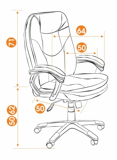 Кресло руководителя Tetchair COMFORT черный 36-6