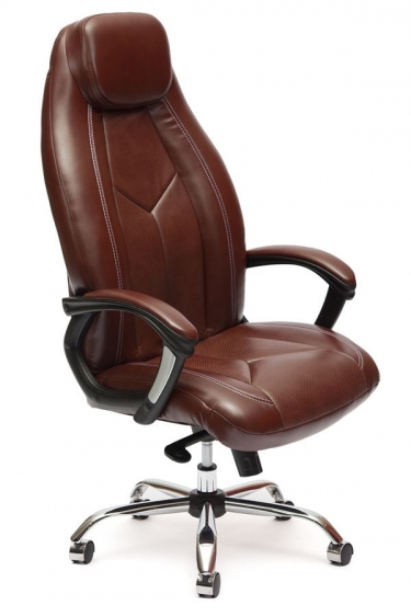 Кресло руководителя Tetchair BOSS люкс коричневый 2 TONE