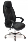 Кресло руководителя Tetchair BOSS хром Черный