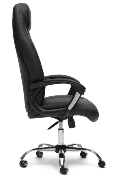 Кресло руководителя Tetchair BOSS хром Черный