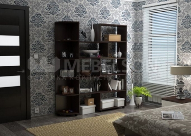 Стеллаж Мебельсон 2 Венге_76267