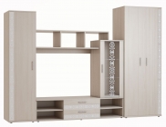 Гостиная Ассоль Омскмебель Ясень Шимо светлый_78391