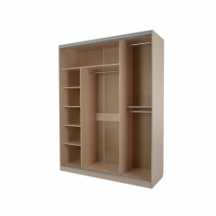 Шкаф-купе Мебельсон Бассо 1-600 бабочки Дуб млечный