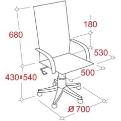 Кресло руководителя EasyChair EChair CS-698Е 180438 Черное