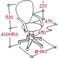 Кресло EasyChair EChair-203 PTW net 289487 Черно-синее