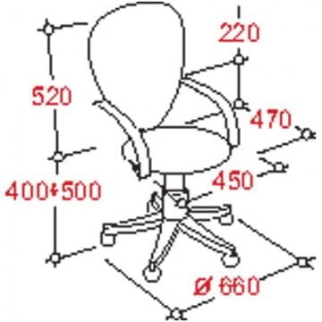Кресло EasyChair EChair-203 PTW net 289488 Черно-оранжевое