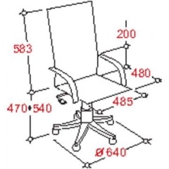 Кресло руководителя EasyChair EChair-704 298057 Черное