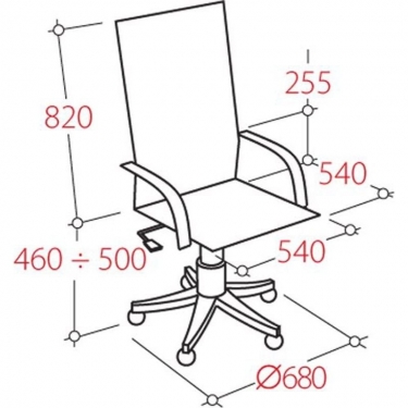 Кресло руководителя EasyChair EChair-604 298405 Черное