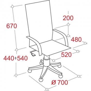 Кресло EasyChair EChair-625 TJP 334351 Черное