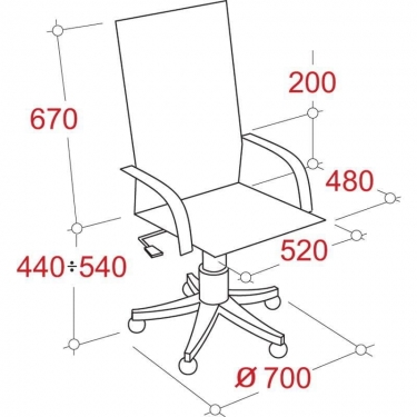 Кресло EasyChair EChair-625 TJP 334352 Серое