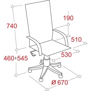 Кресло руководителя EasyChair Echair-534 TL 342970 Черное