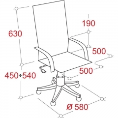 Кресло руководителя EasyChair Echair-534 TL 342970 Черное