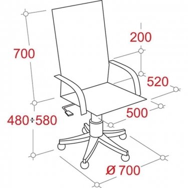 Кресло руководителя EasyChair EChair-628 TR 412366 Коричневый