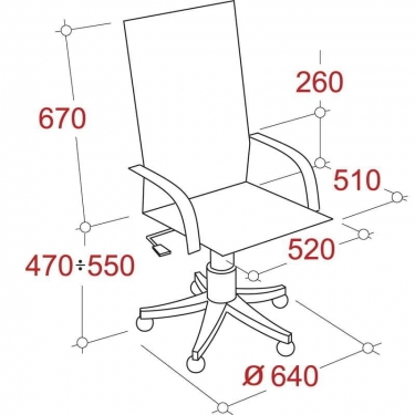 Кресло руководителя EasyChair EChair-632 TR 470978 Коричневое