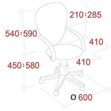 Кресло EasyChair EChair-214 AL 506142 Синее