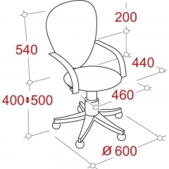 Кресло EasyChair EChair-301 PJP 568337 Черное