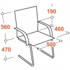 Конференц-кресло EasyChair Echair-811 VPL 622248 Черное