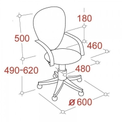 Кресло EasyChair EChair-222 PC 622253 Черное