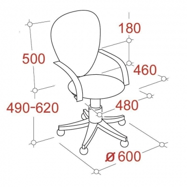 Кресло EasyChair EChair-322 PC 622257 Черное