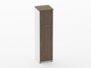 Шкаф 3 узкий закрытый, 1 дверь Персона Грата Deka 10.16.14Л Дуб Верцаска/Белый