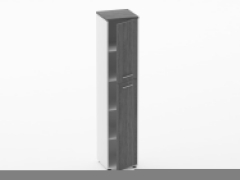 Шкаф 4 узкий закрытый Персона Грата Deka 10.19.14Пр Дуб Верцаска/Белый