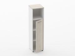 Шкаф 3 узкий закрытый с нишей Персона Грата Deka 10.16.13Пр Дуб Сантана светлый/Белый