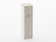 Шкаф 3 узкий закрытый, 1 дверь Персона Грата Deka 10.16.14Пр Дуб Сантана светлый/Белый