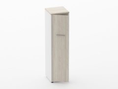 Шкаф 3 узкий закрытый, 1 дверь Персона Грата Deka 10.16.14Л Дуб Сантана светлый/Белый