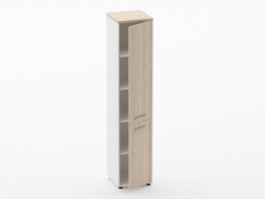 Шкаф 4 узкий закрытый Персона Грата Deka 10.19.15Пр Туя/Белый