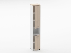 Шкаф 5 узкий закрытый, с нишей Персона Грата Deka 10.23.15Пр Туя/Белый