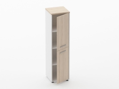 Шкаф 3 узкий закрытый, 2 двери Персона Грата Deka 10.16.12Пр Туя/Белый