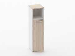 Шкаф 3 узкий закрытый с нишей Персона Грата Deka 10.16.13Л Туя/Белый