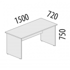 Стол рабочий Витра Альфа 63.10 Дуб кобург