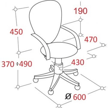 Кресло офисное EasyChair OL_Оператора Эксперт 487397 Черный