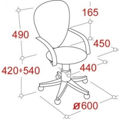 Кресло офисное EasyChair UP_Кресло 476097 Черный