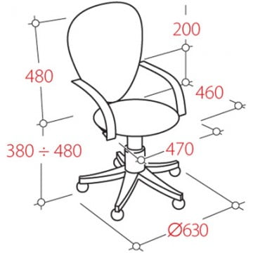 Кресло офисное EasyChair UP_Prestige 19182 Серый