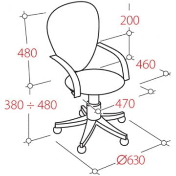 Кресло офисное EasyChair UP_Prestige 19183 Черный