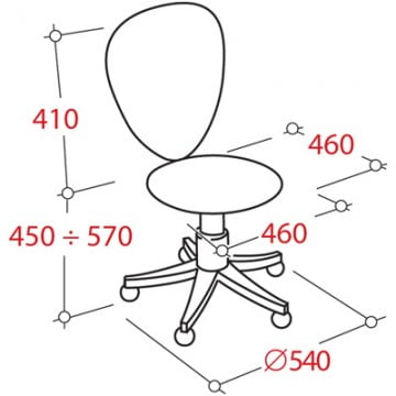 Кресло офисное EasyChair UP_Астек 141171 Черый