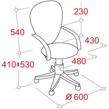 Кресло офисное EasyChair UP_Клио 141147 Черный