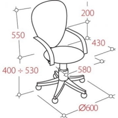 Кресло офисное EasyChair VT_CH661 124632 Серый