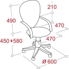 Кресло офисное EasyChair VT_CH9801 53827 Черный