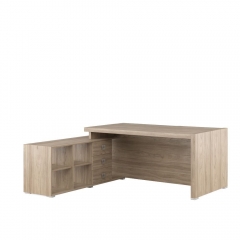 Стол письменный на опорной тумбе, левый POINTEX SOL29711001 Вяз