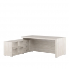 Стол письменный на опорной тумбе, левый POINTEX SOL29711202 Светлый дуб